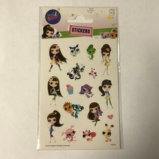 Folha de Autocolantes: LITTLE PETSHOP, 16x9 cm (10 un.)