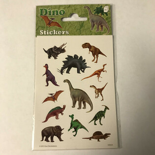 FOLHAS DE AUTOCOLANTES: DINOSSAURO, 16 x 9 cm (10 un.)