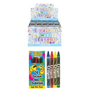 SMILEY Conjunto de 4 Gizes de Cera em Expositor (120 un.)