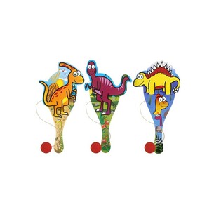JOGO DE RAQUETE COM BOLA DINOSSAURO (24 un.)