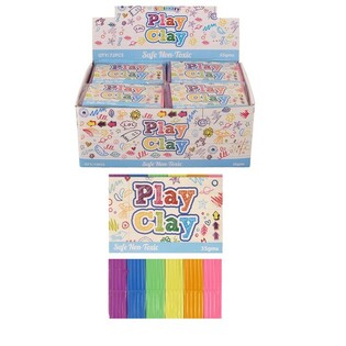 Plasticina de 6 cores (35g) - Em expositor (72 un.)