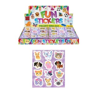 FUN STICKERS &ndash; MODELO: C&Atilde;ES & GATOS (120 un.)