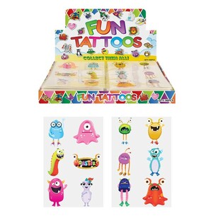 Tatuagens Divertidas &ndash; Modelo: Monstros (96 un.)