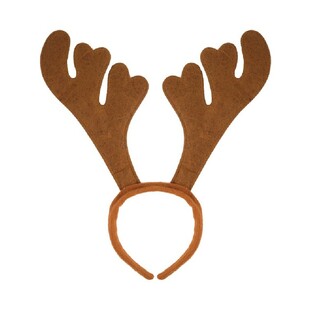 Diadema de Rena de Natal - Castanho (24 uni.)