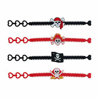 PULSEIRAS DE SILICONE PIRATA PARA CRIAN&Ccedil;AS (100 un.)