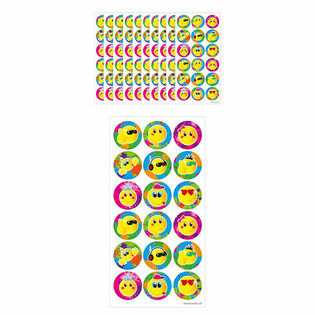 Autocolantes Divertidos Smileys &ndash; 18 Autocolantes por Folha (Pack de 10)