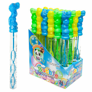 Tubo de Bolas de Sab&atilde;o Dinossauro 25 cm em Display (24 un.)
