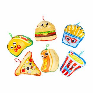 Peluche Mix Fast Food Snacks - 14 cm (24 un.)
