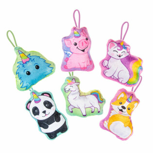 MIX PELUCHES ANIMAIS UNIC&Oacute;RNIO - 13.5 cm (24 unid.)