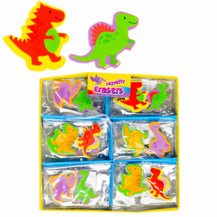 Conjunto de 2 Borrachas DINO em Display (36 un.)