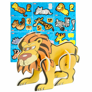 Puzzle 3D Animais Selvagens (48 unid.)