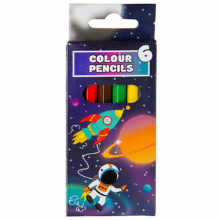 Conjunto de 6 L&aacute;pis de Cor - Espa&ccedil;o (24 un.)