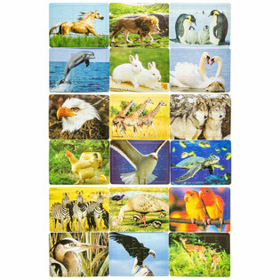 MIX Mini Puzzles de Animais (72 un.)