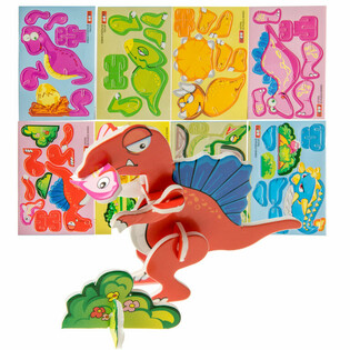 Puzzles 3D de Dinossauros (48 un.)