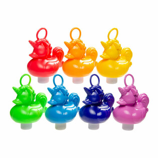 Patos de Pesca Unic&oacute;rnio - Cores Misturadas - 12 Cm (21 unid)