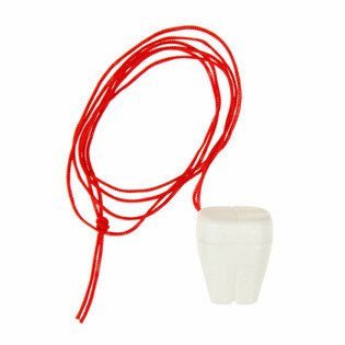 CAIXA PARA DENTES BRANCA COM CORD&Atilde;O (12 un.)