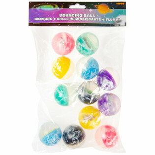 Bolas Saltitonas Espa&ccedil;o / Universo &Oslash; 4,5 cm (12 un.)