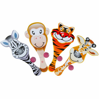 Jogo de Raquete com Bola Animais Felizes (24 un.)
