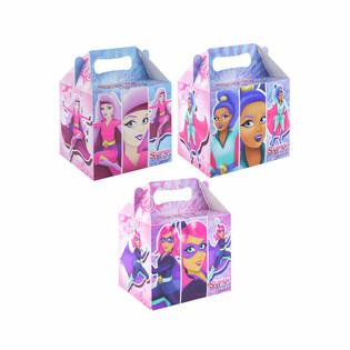 CAIXA DE MENU &ndash; SUPER GIRLS &ndash; 14 x 9,5 x 18 cm (24 un.)