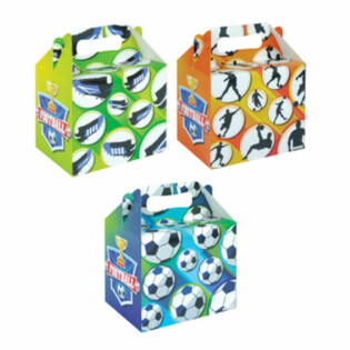 Caixa de Menu &ndash; FUTEBOL &ndash; 14 x 9,5 x 18 cm (24 unid.)