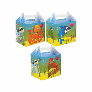 Caixa de Menu &ndash; SEA LIFE &ndash; 14 x 9.5 x 18 cm (24 un.)