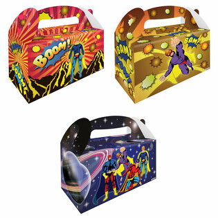 Caixa de Menu &ndash; Super-Her&oacute;is &ndash; 22,5 x 9,5 x 18 cm (12 un.)