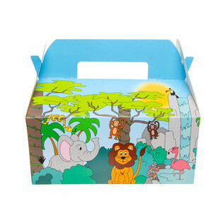 CAIXA DE MENU JUNGLE - 22,5 x 12 x 9,5 cm (24 unid.)