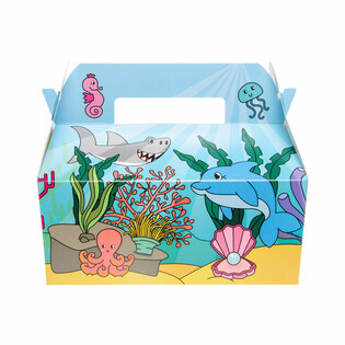 Caixa de Menu Mar / Oceano - 22.5 x 12 x 9.5 cm (24 un.)