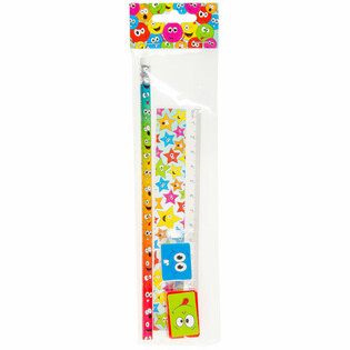 Conjunto de desenho Smiley 4 pe&ccedil;as (24 un.)