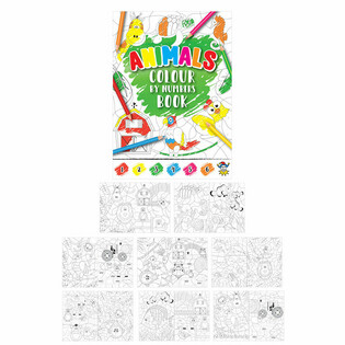 Livro de Colorir por N&uacute;meros - Animais (48 unidades)
