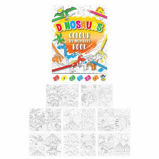 Livro de Colorir por N&uacute;meros - Dinossauro (48 unidades)