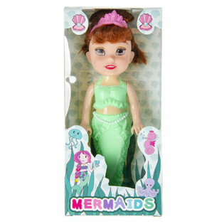 Ador&aacute;vel Boneca Sereia em Caixa com Janela, 18 cm (12 un.)