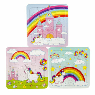 MIX Puzzles de Unic&oacute;rnio - 14 x 14 cm (50 un.)