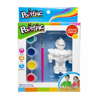 Pintura de Figuras 3D - Le&atilde;o / Rob&ocirc; / Borboleta (6 un.)