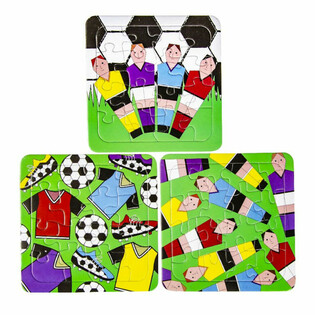 MIX PUZZLES DE FUTEBOL - 14 x 14 cm (50 unidades)