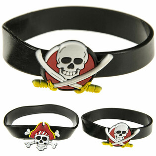 Pulseiras de Silicone Pirata Sortidas (48 un.)