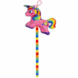 Unic&oacute;rnio de Peluche no Pau - Cores Mistas (12 un.)