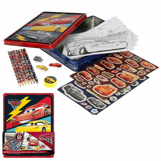 Set de Atividades 3D DISNEY CARS em Caixa de Metal (12 unid.)