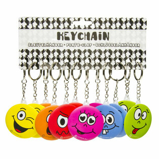 Porta-chaves Smiley com Espelho (48 unidades)