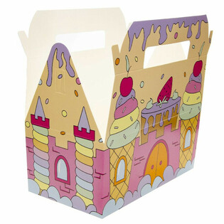 Caixa de Menu Infantil Castelo de Gelo - 22,5 x 12 x 9,5 cm (24 un.)
