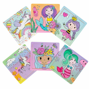 Expositor de Puzzles de Madeira para Meninas (24 unidades)