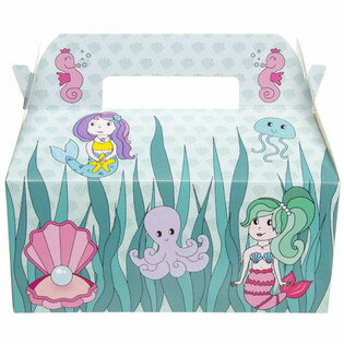 Caixa de Menu Infantil Sereia - 22,5 x 12 x 9,5 cm (24 un.)