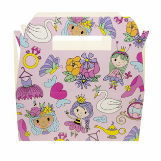 Caixa de Menu Princesa - Caixa Infantil para Refei&ccedil;&otilde;es - 22,5 x 12 x 9,5 cm (24 un.)