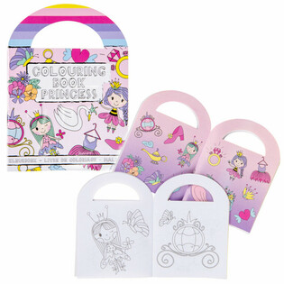 Livros de Colorir Princesas com Autocolantes (48 unid.)