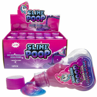 UNICORN / SLIME DE COC&Oacute; DE UNIC&Oacute;RNIO EM GARRAFA EM DISPLAY (12 un.)