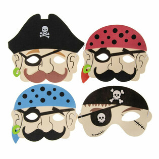 M&Aacute;SCARAS DE PIRATA EM ESPUMA - RAPAZES (60 unidades)