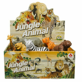 Figuras de Animais Selvagens Grandes em Display (12 un.)