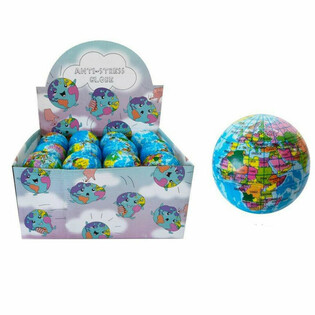 Bolas Antistress Globo Terrestre Expositor (24 un.)
