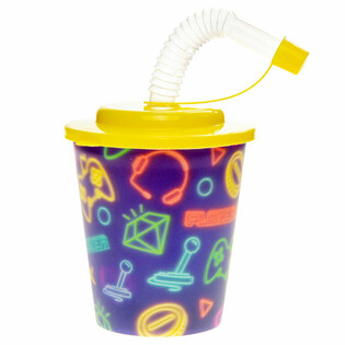 Copo de Bebida / Gelado com Palhinha - GAMER (12 un.)