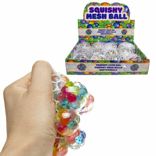 BOLAS SQUISHY COM REDE EM EXPOSITOR (12 un.)